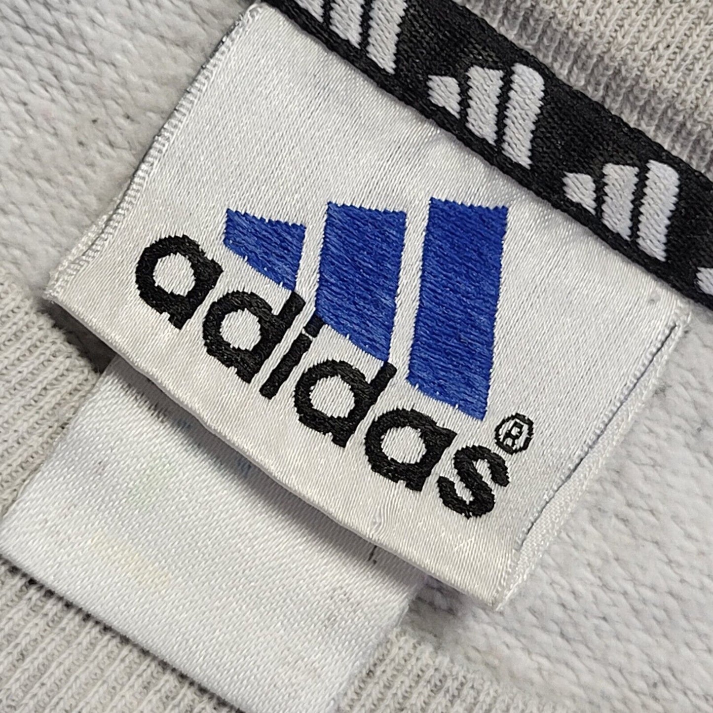 Adidas Grey Vintage 90s Sweatshirt Uk Men's Size 2XL