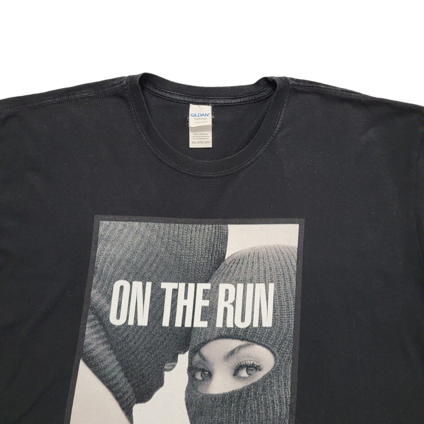 Jayz Boyonce Tour Black Vintage Y2K Short Sleeve T-Shirt Uk Men's XXL