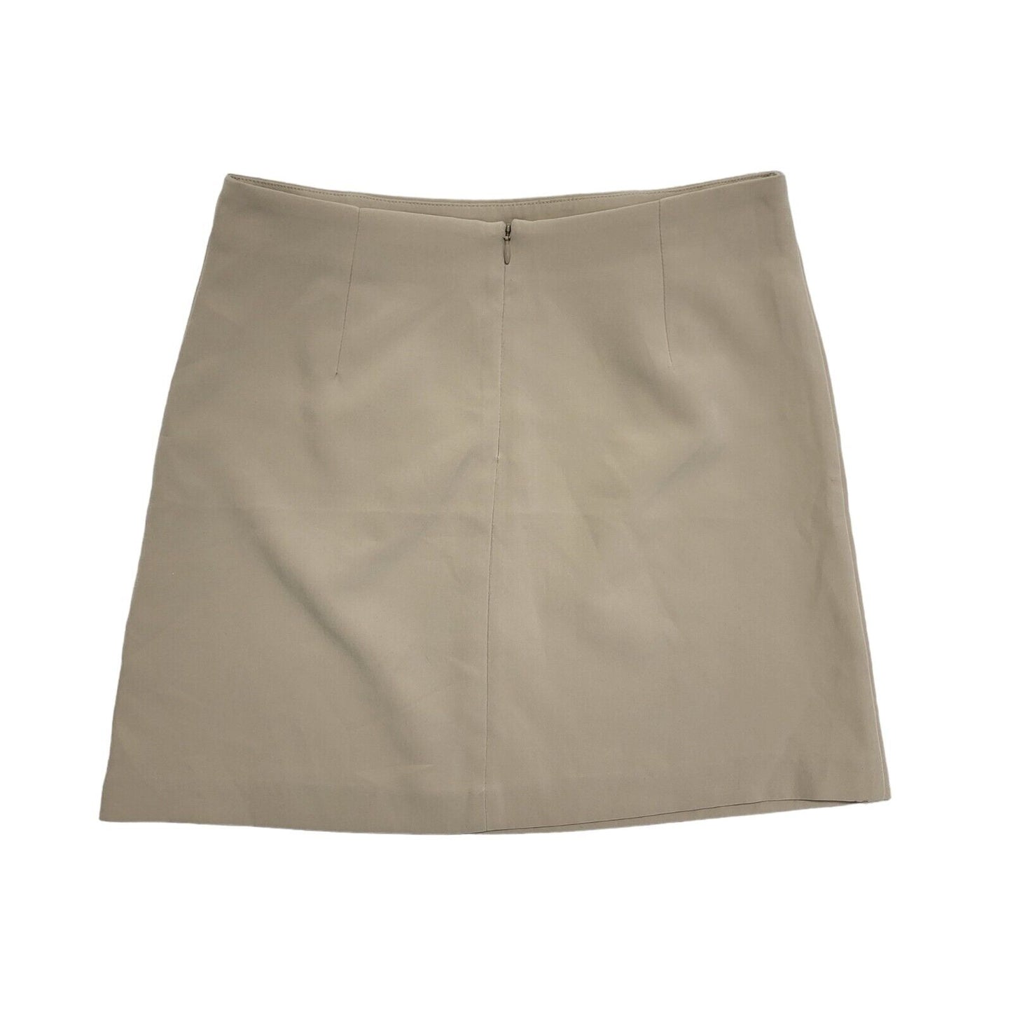 Clip Basic Beige Y2k Short Mini Skirt Uk Women's Size Small