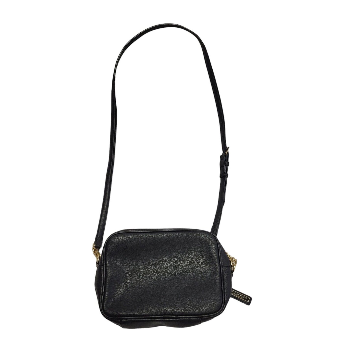 Victoria's Secret Black Leather Shoulder Hand Bag Uk Women's Size 8.5" x 6"