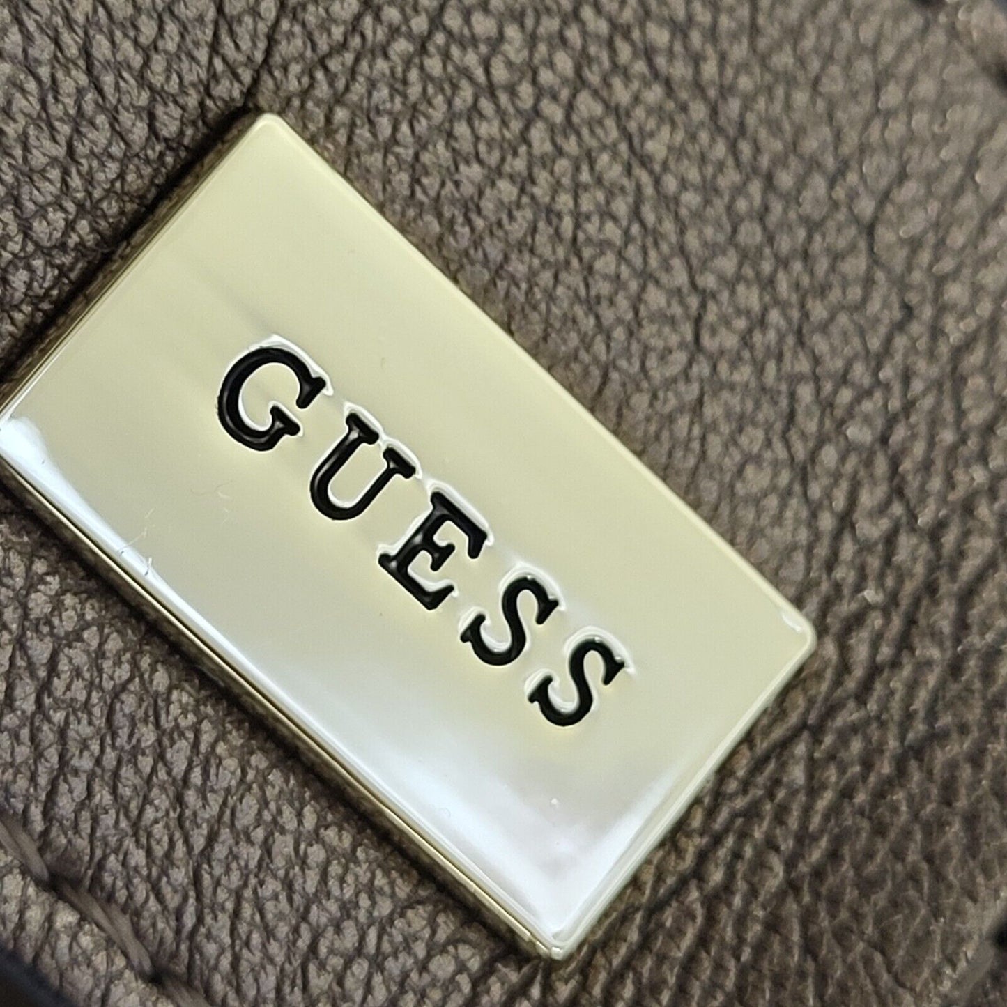 Guess Brown Vintage Leather Hand Bag / Shoulder Bag Uk Women's 11" x 12"