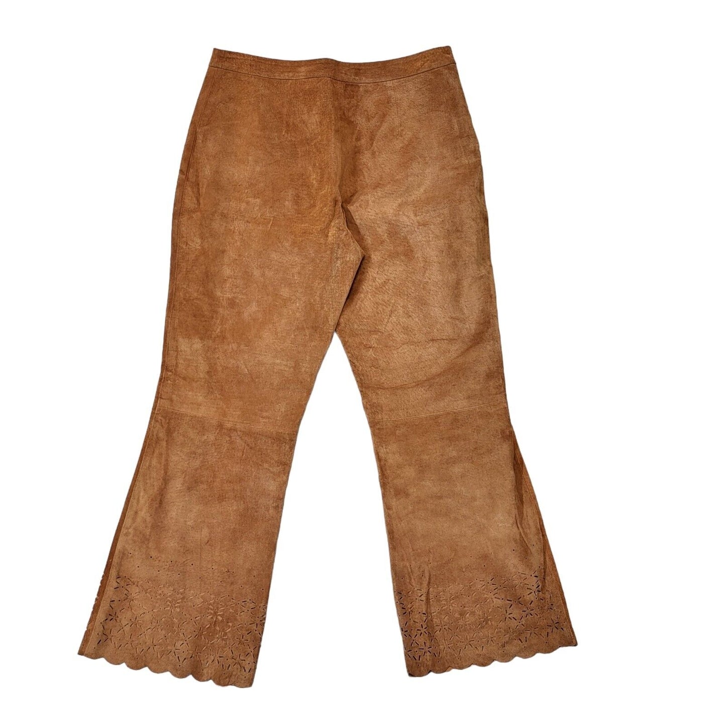 Jean Paul Y2K Vintage Brown Suede Trousers Women's Size 12 W30 L26