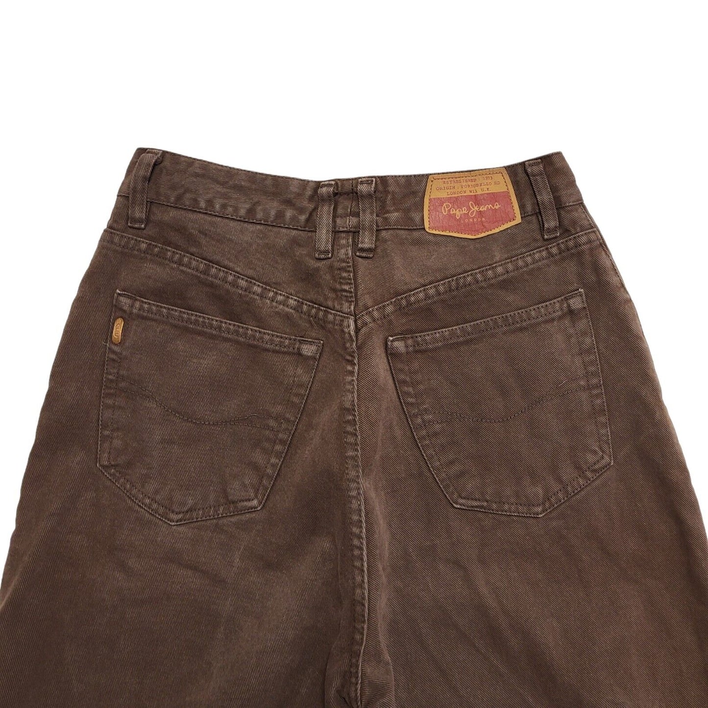 Pepe Jeans 90s Brown High Waist Denim Jeans Uk Women's Size 10 W28 L31