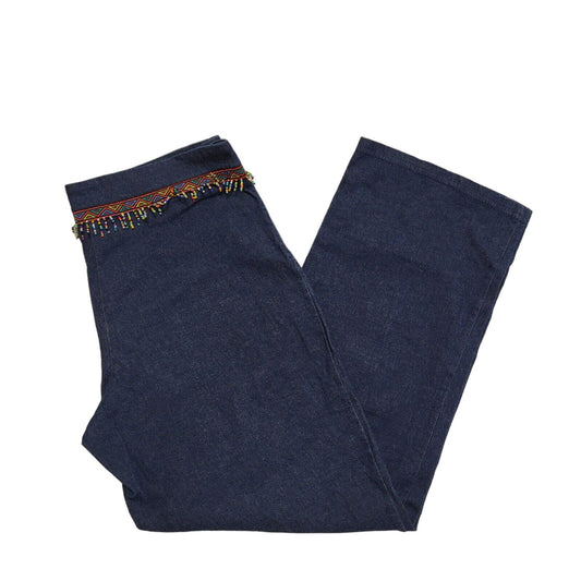 Ozone 90s Vintage Dark Blue Straight Leg Denim Jeans Uk Women's 12 W30 L26