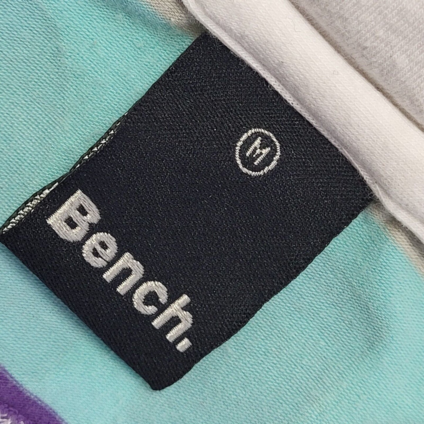 Bench Vintage 90's Multicoloured Striped Collared Backless T-Shirt Womens Size M