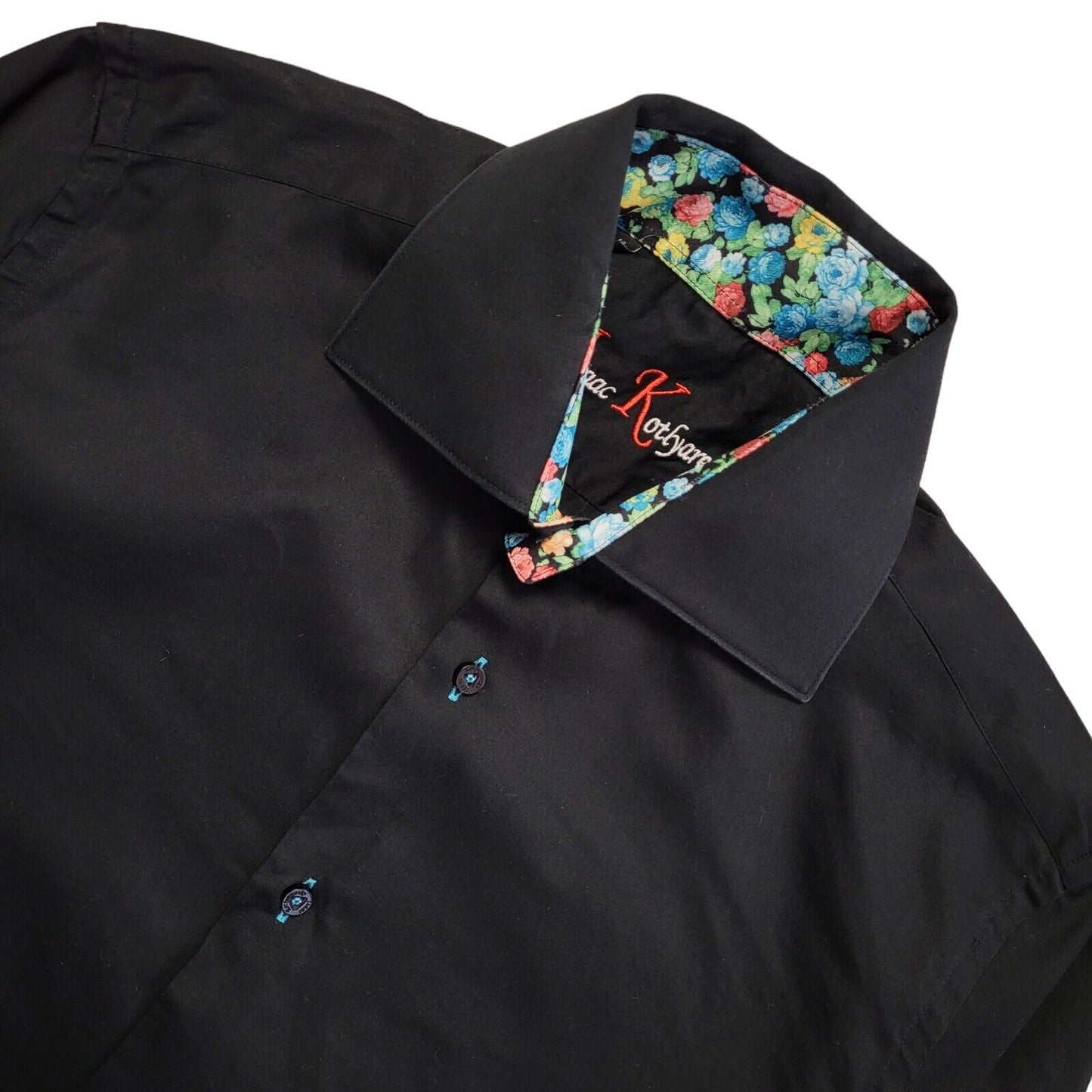 Isaac Kottyarevsky Vintage Y2K Black Long Sleeve Shirt Uk Men's Size S