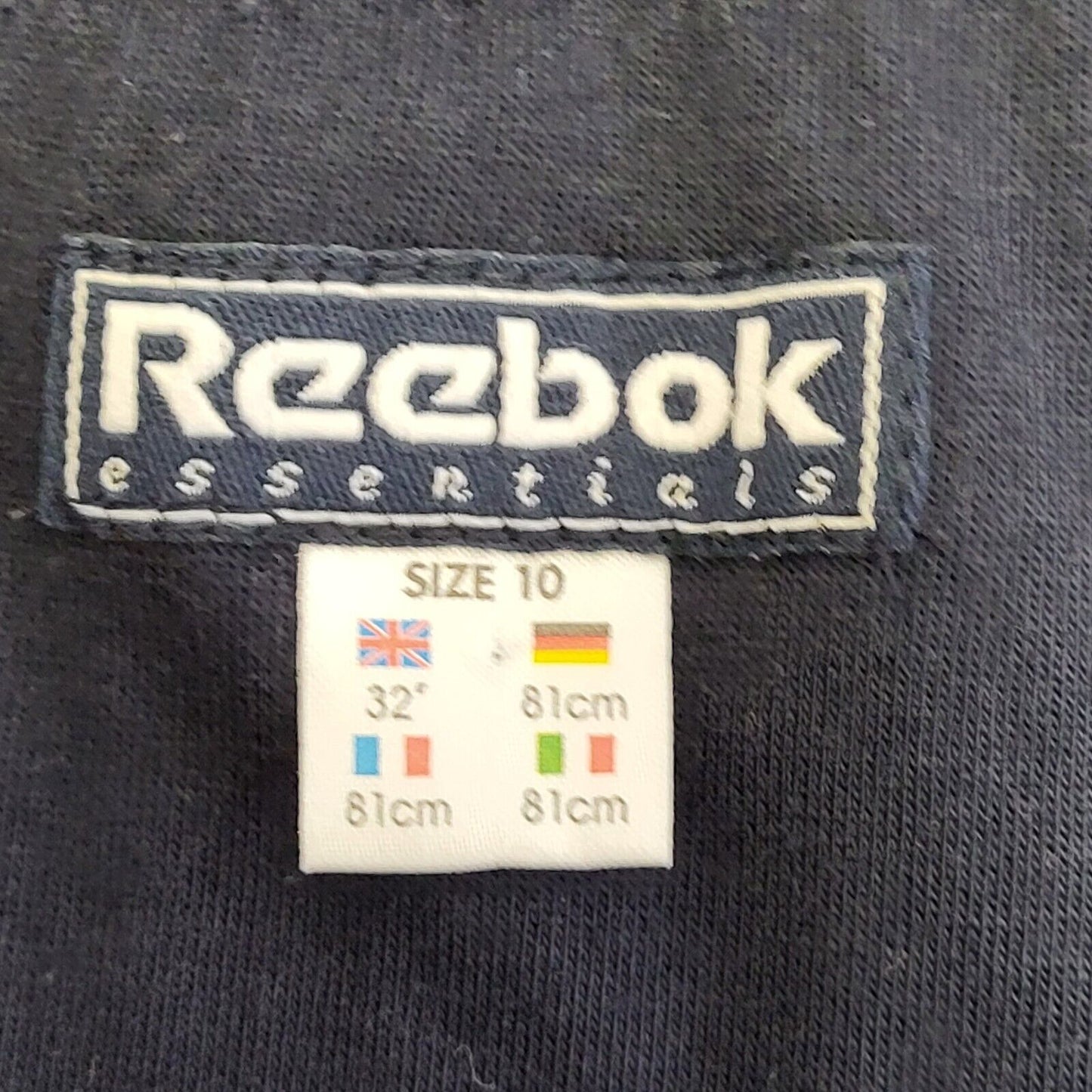 Reebok Navy Blue Knitted Sleeveless Dress Y2K Women's Size 10 EU 38