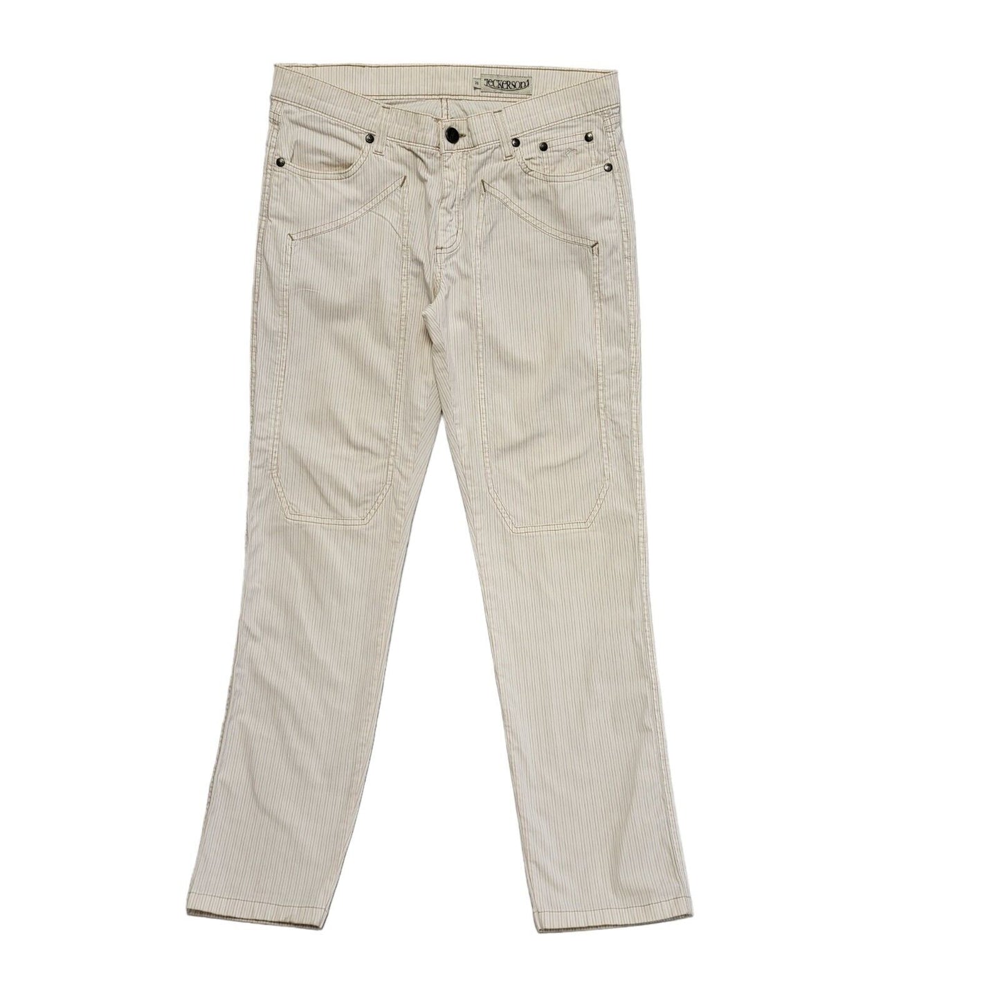 Jeckerson Vintage 90s Beige Straight Denim Jeans Women's Size 10 W28 L28