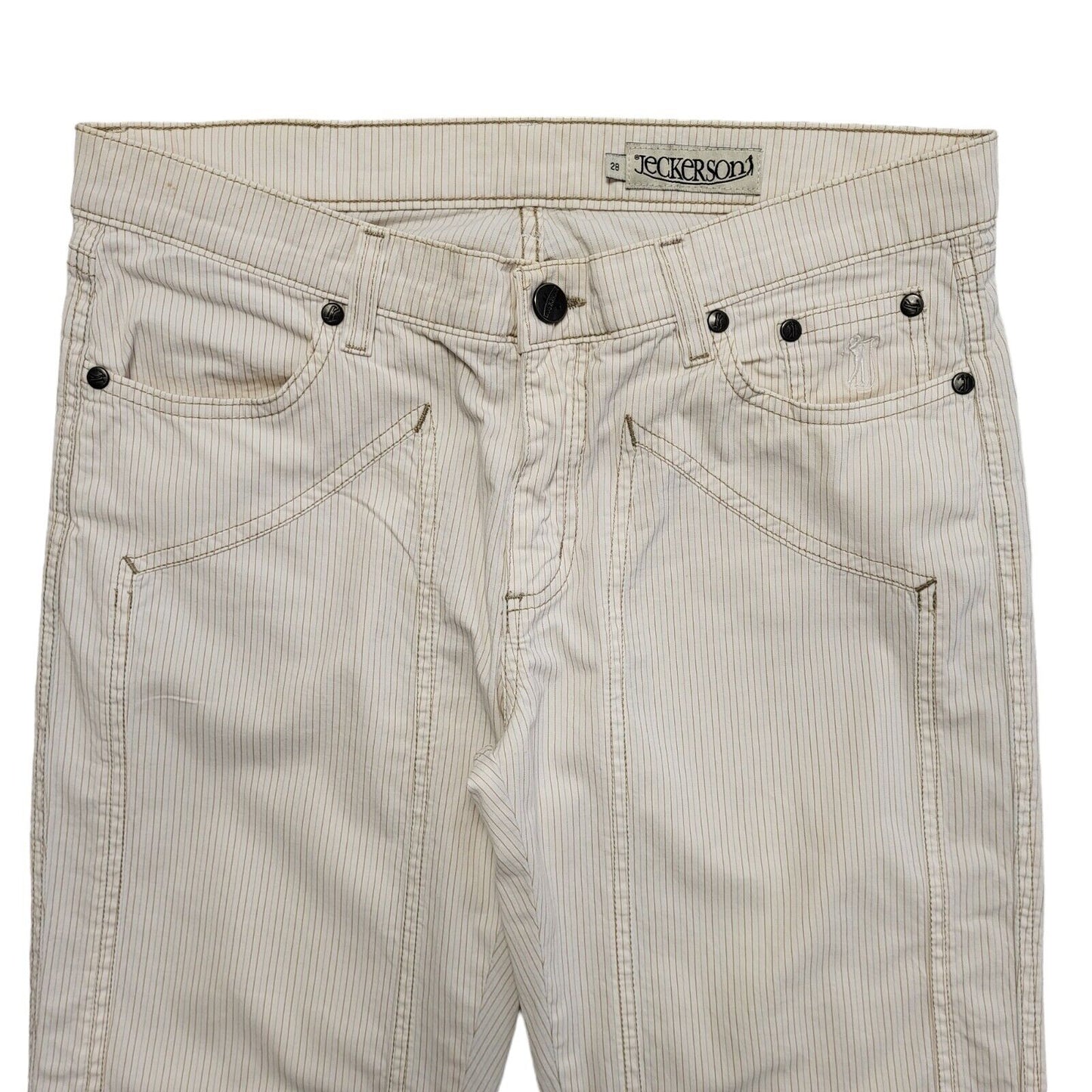 Jeckerson Vintage 90s Beige Straight Denim Jeans Women's Size 10 W28 L28