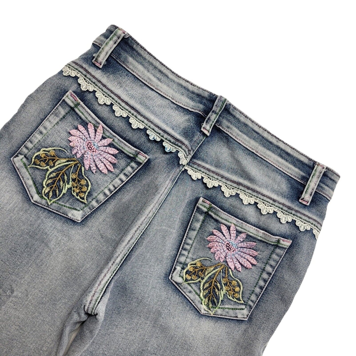 90s Vintage Skinny Bootcut Blue Denim Jeans Women's Size m 10 W29 L29