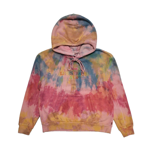 Levi's Vintage 90's Tie-Dye Pullover Drawstring Hoodie Womens UK Size XXS