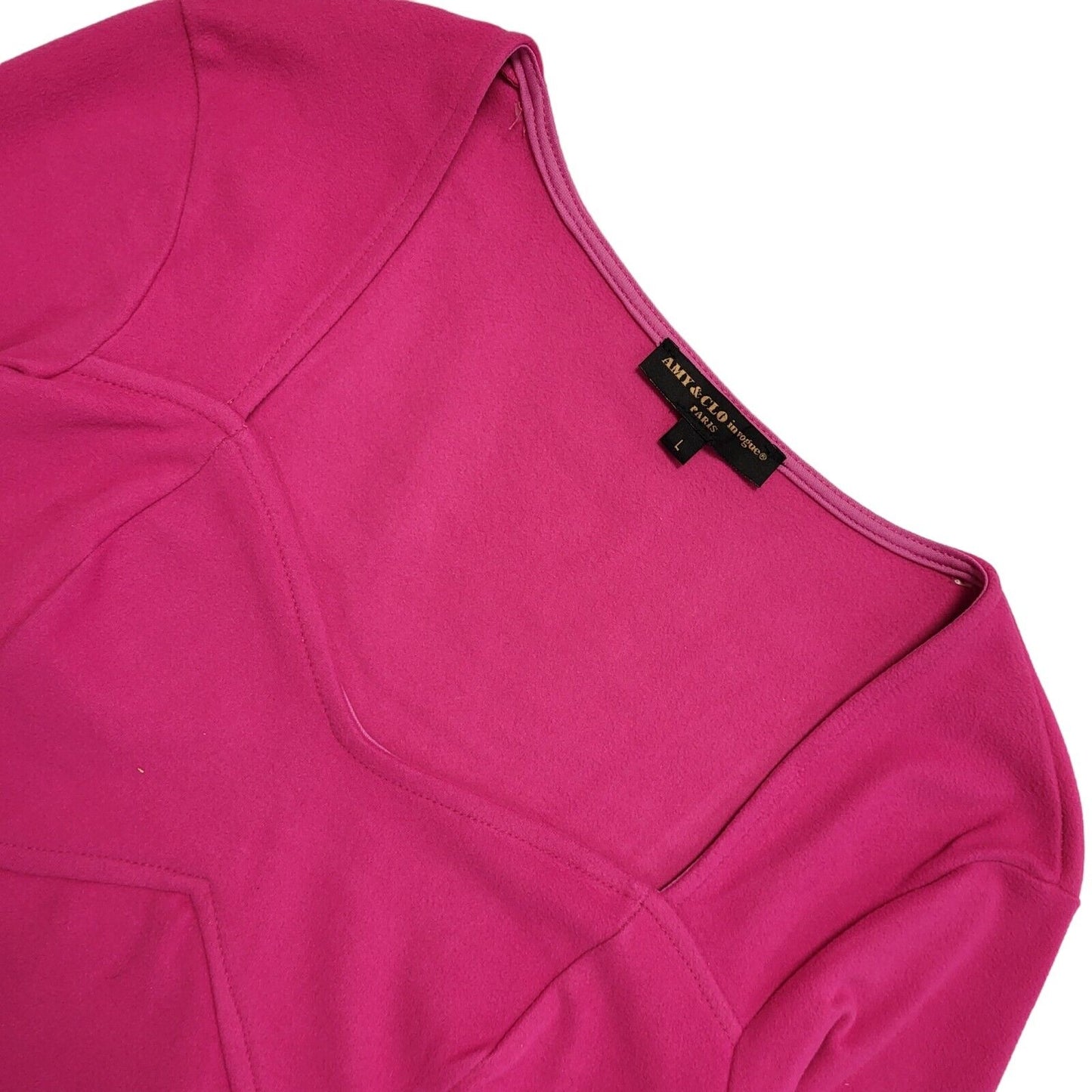 Amy & Clo Vintage 90's Pink Long Sleeve Top Womens UK Size L