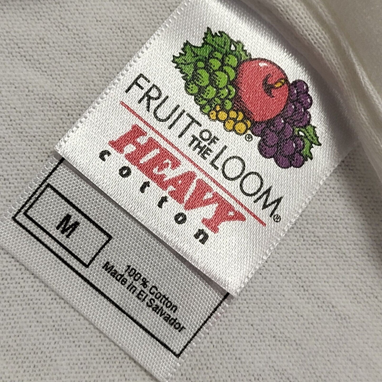 Fruit Of The Loom Vintage 80s White Short Sleeve T-Shirt Uk Men's Medium
