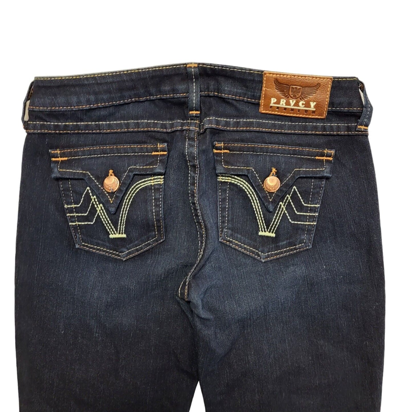 PRVCY Vintage 90s Dark Blue Bootcut Denim Jeans Women's Size 10 W29 L34
