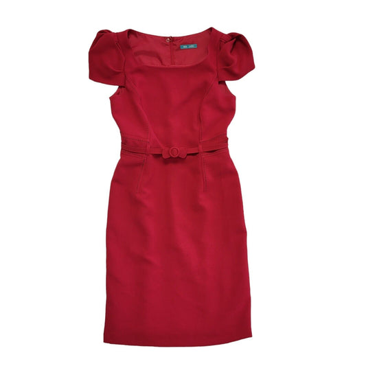 Marks & Spencer Petite Vintage 90's Pink Square Neck Dress Uk Women's Size 10