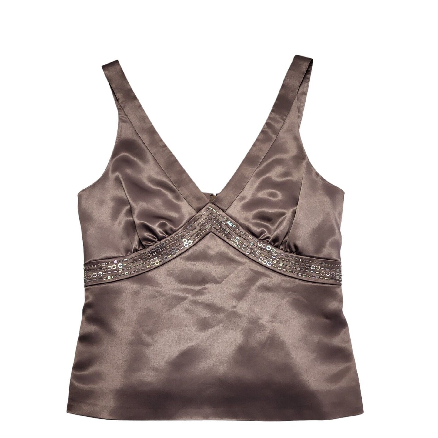 Next Y2K Mauve Party Top Womens UK Size 10