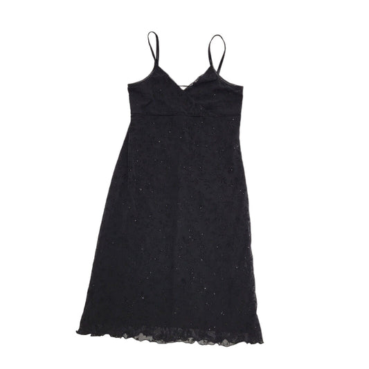 Ozone 90s Vintage Black Spaghetti Strap Party Dress Women's Size 12