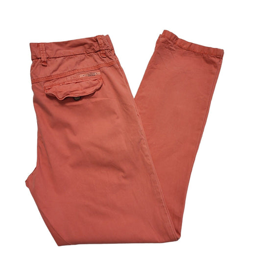 Hilfiger Denim Y2k Vintage Pink Straight Leg Chino Trousers Uk Men's XXL W38 L33