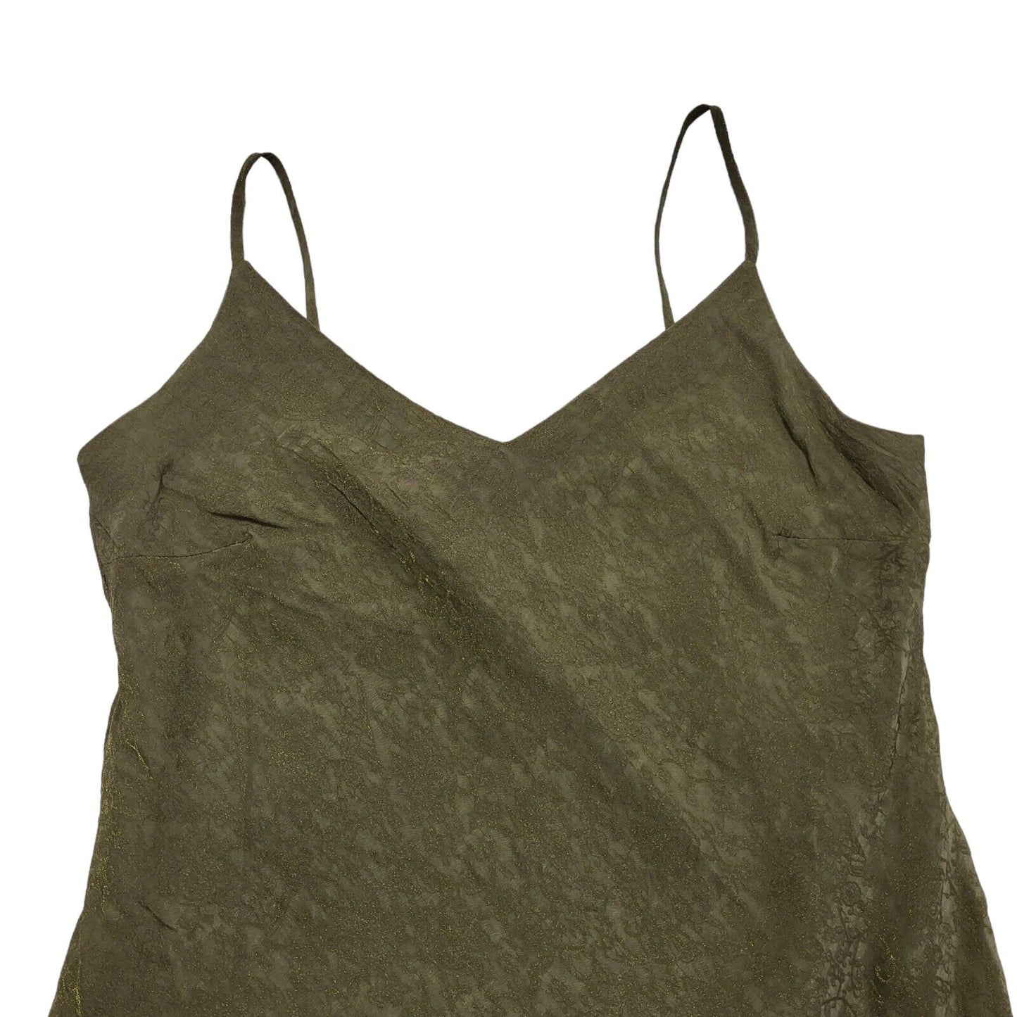 Coast Vintage 80's Green Strap A-Line Midi Dress Womens Uk 14