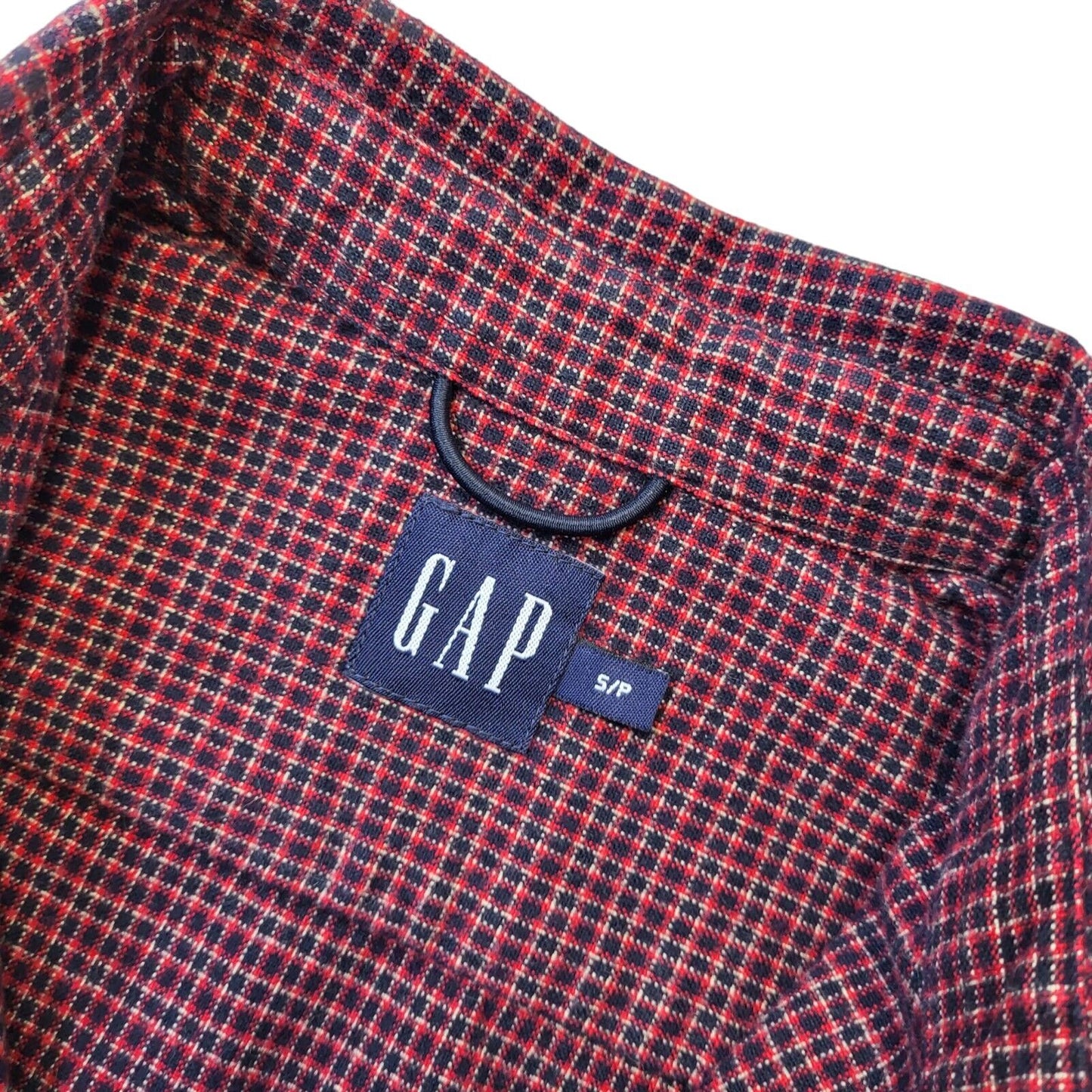 Gap 90s Vintage Red & Blue Checked Oversized Long Sleeve Shirt Men's Size Small