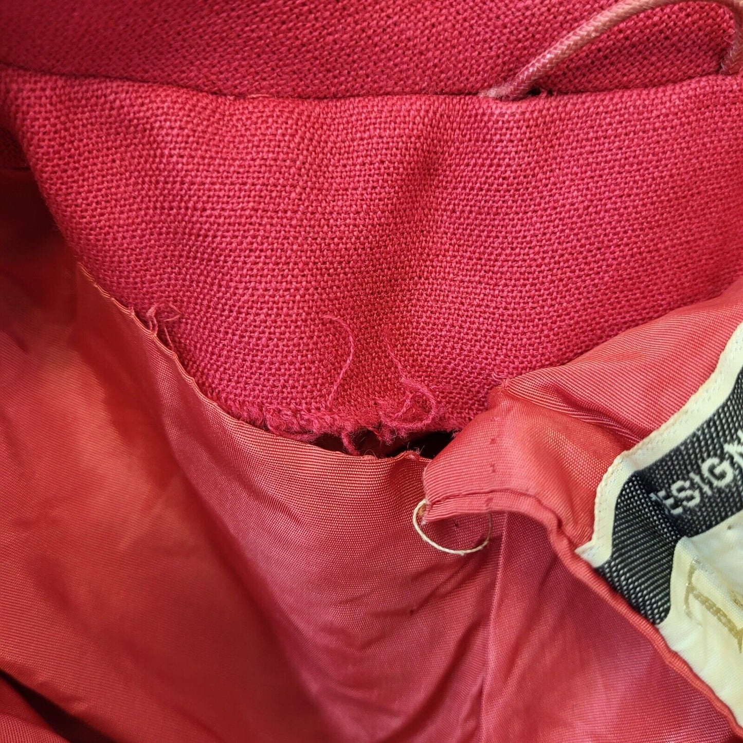 Torrente 60's Vintage Pink Button Up Collared Coat Women UK 12 EU 40