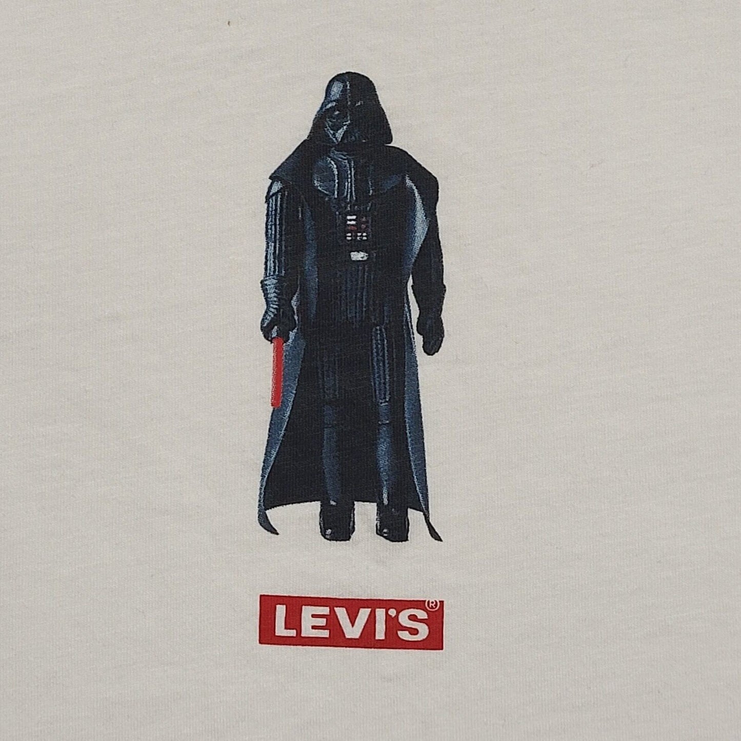 Levi's Star Wars Darth Vader White Long Sleeve T-Shirt Mens Size Large
