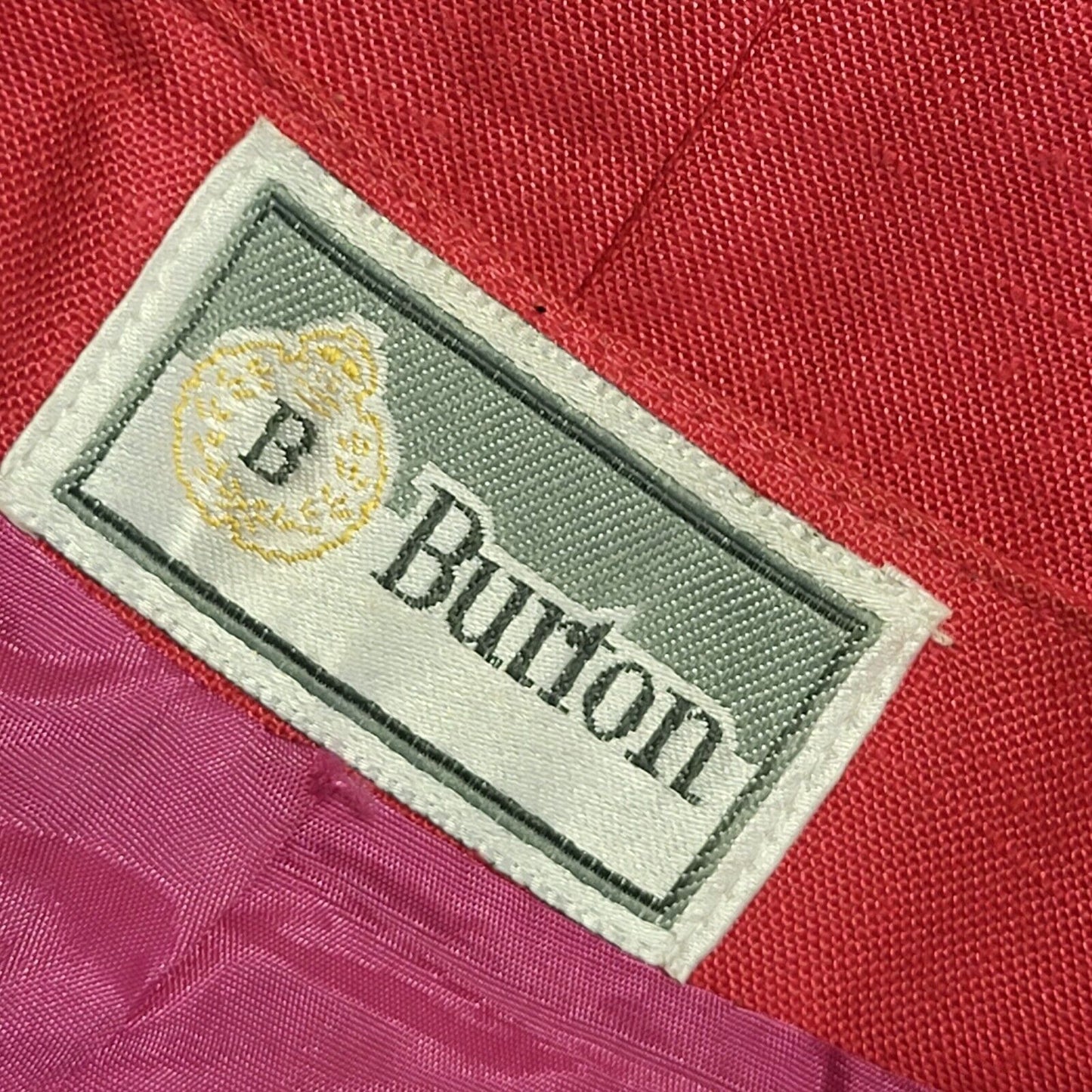 Burton Pink 80s Button Dress Jacket Uk Women's Size 12