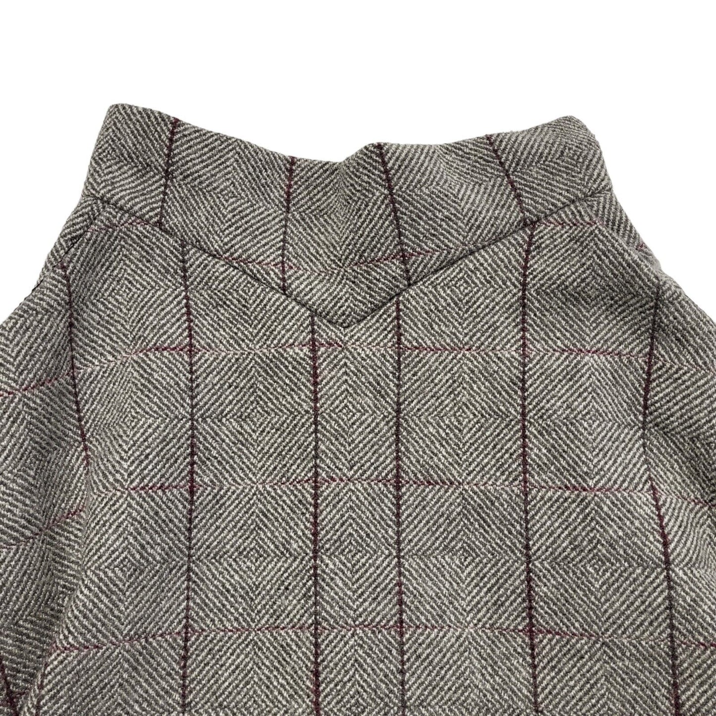 Chicwish Vintage 90's Grey & Purple Check Zip Skirt Women's Size Small W26