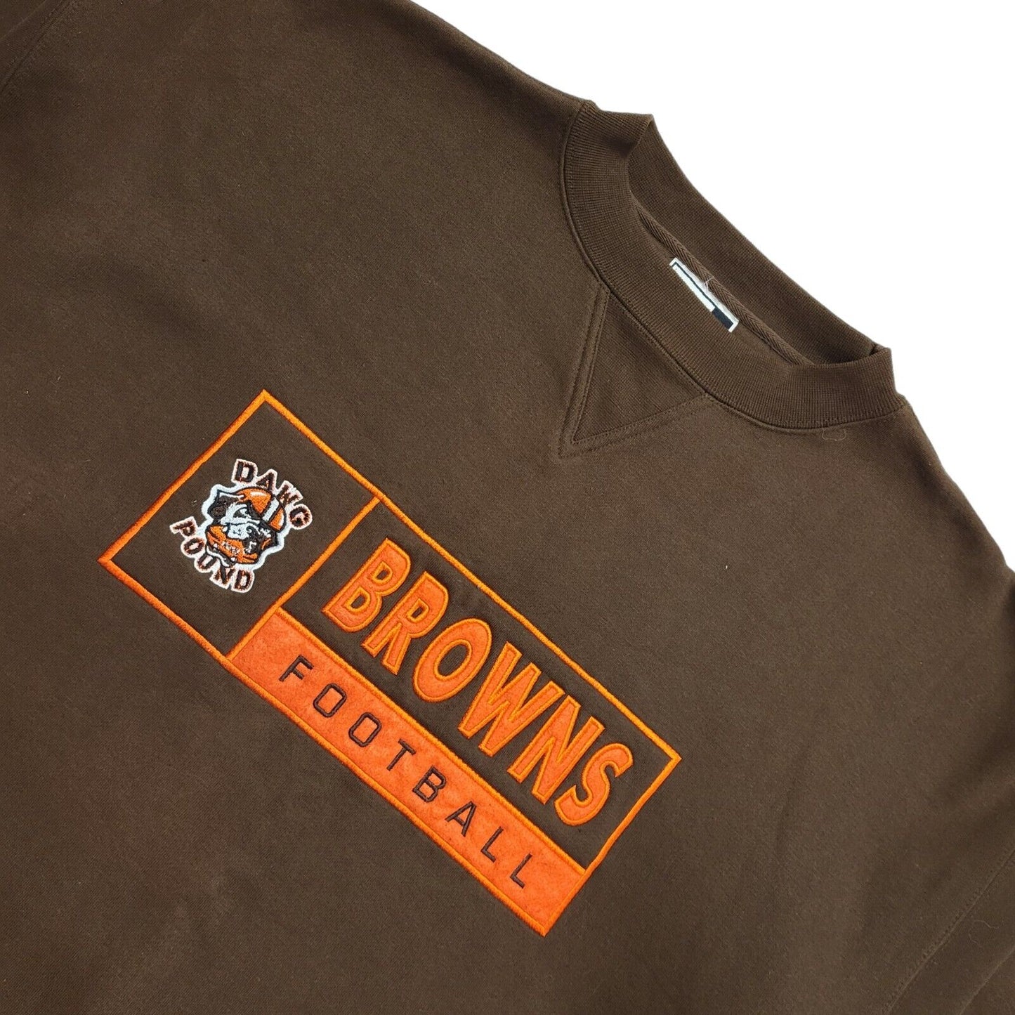 Puma Dawg Pound Browns 90's Brown Crew Neck Sweatshirt Uk Men's Size XL