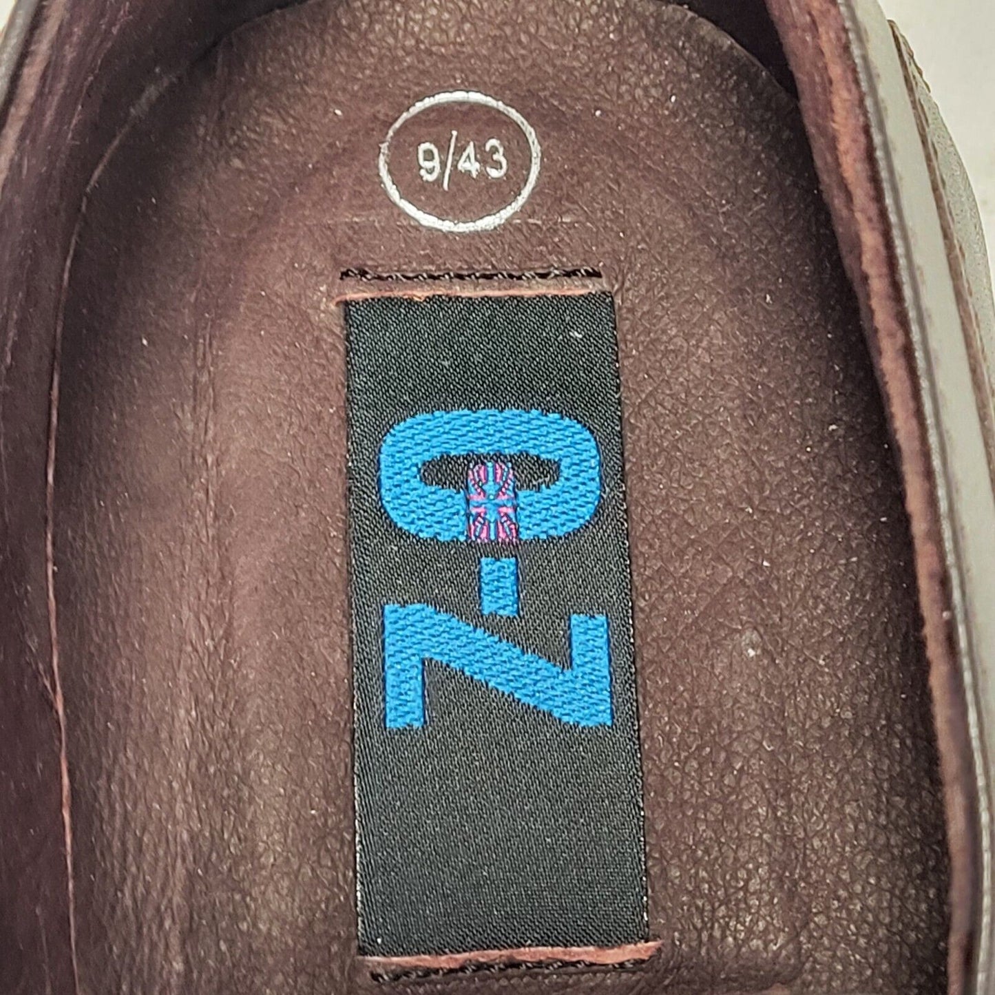 C-Z Brown Slip-On Casual Leather Shoes Uk Men's Size 9