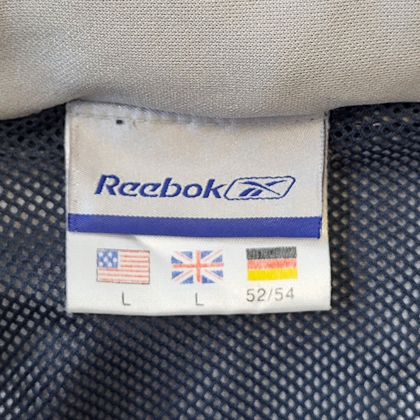 Reebok Y2K Vintage Grey & Red Track Jacket Men's Size Large