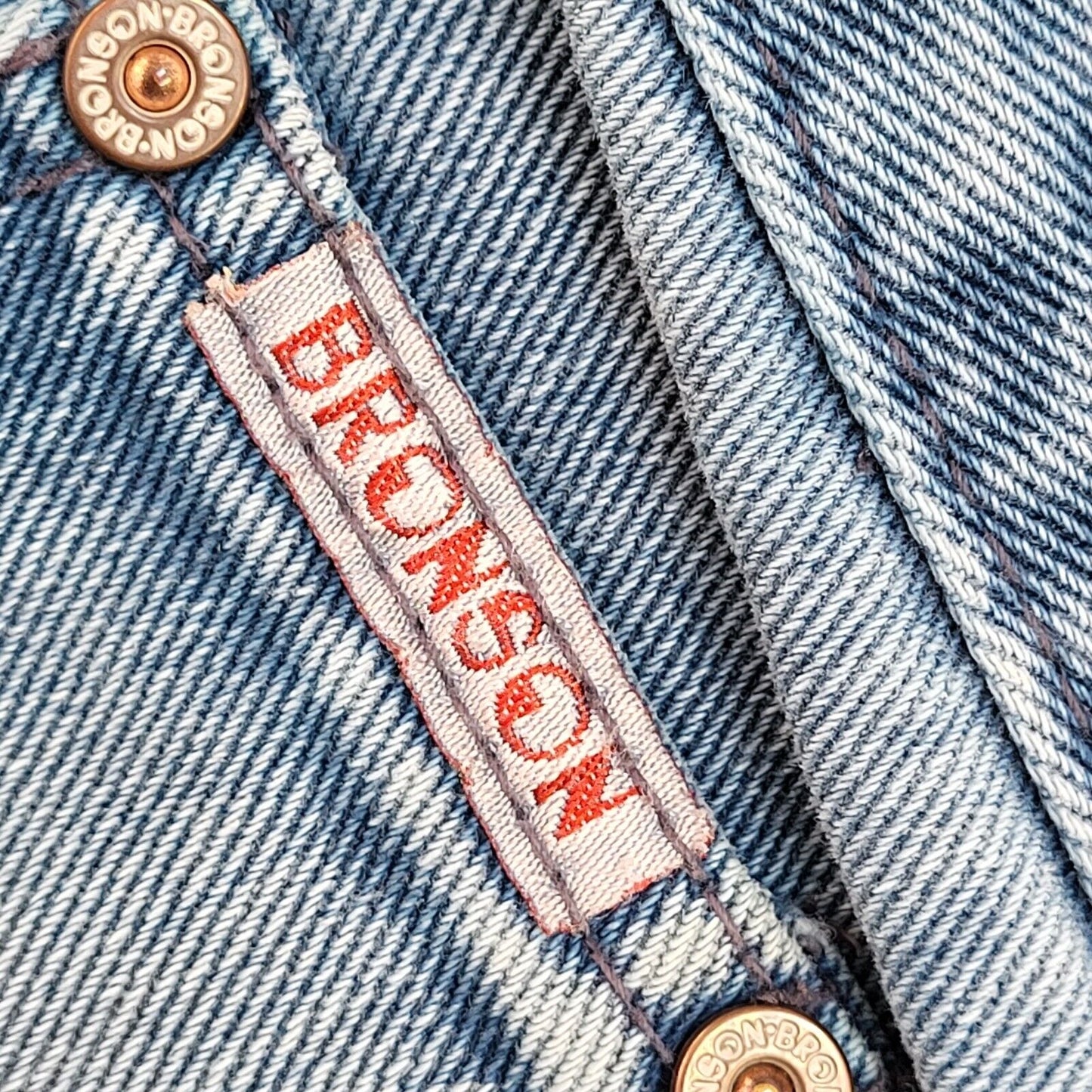 Bronson 90s Vintage Blue Tapered Denim Jeans Men's Size M W32 L32