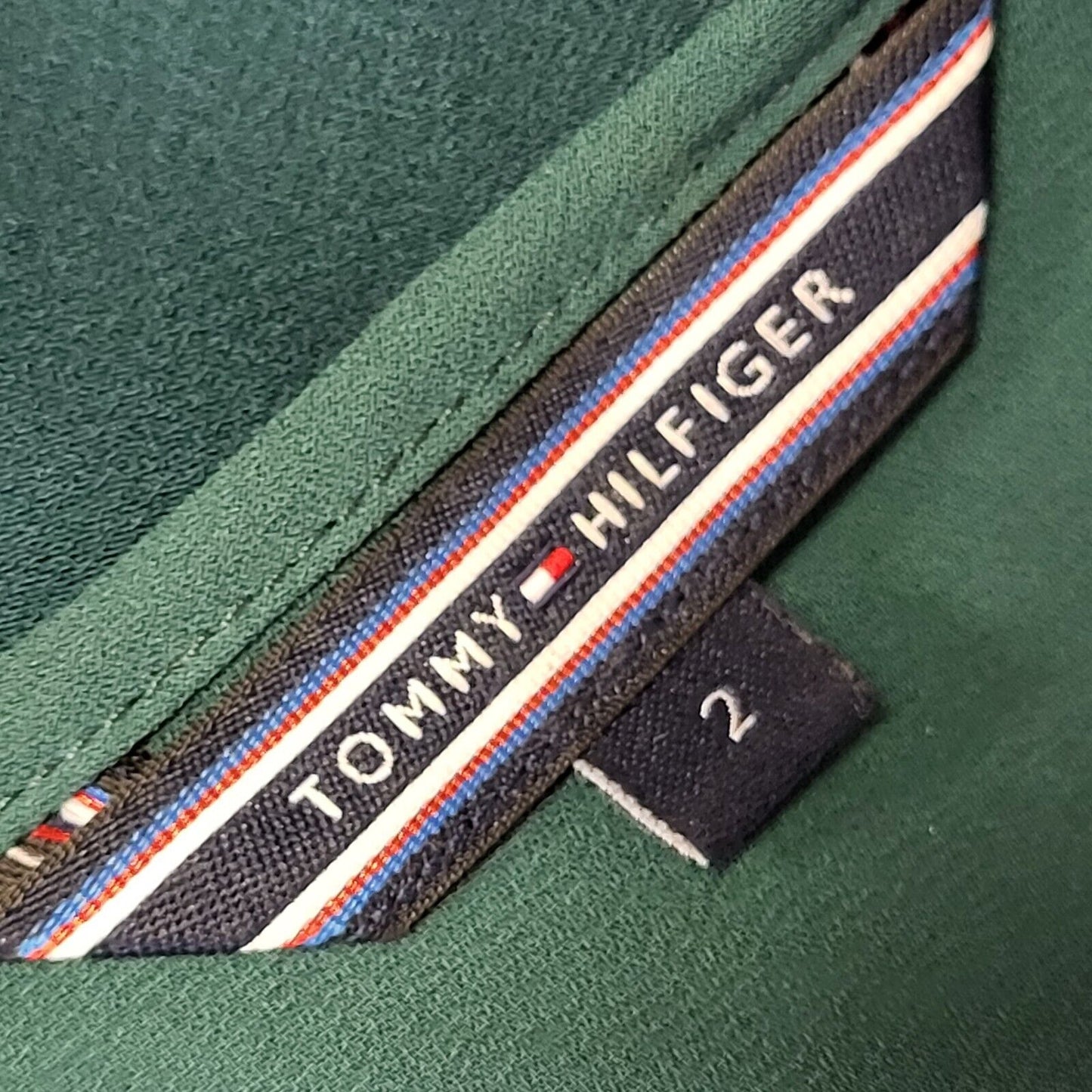 Tommy Hilfiger Vintage 90's Green Long Sleeve Dress UK Women's Size 8