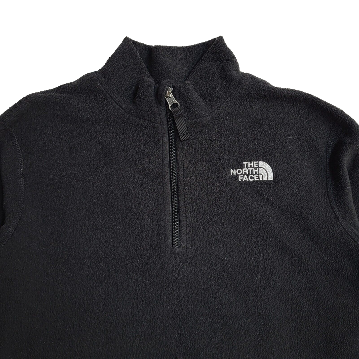 The North Face Black 1/4 Zip Fleece Y2K UK Boy's Size L