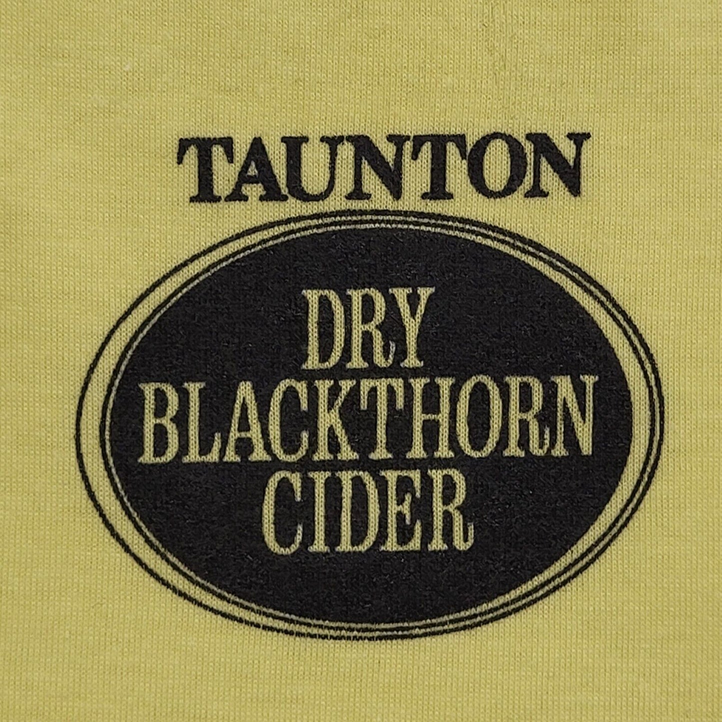 Supertees Vintage 80's Yellow Taunton Single Stitch T-Shirt Mens UK Size L