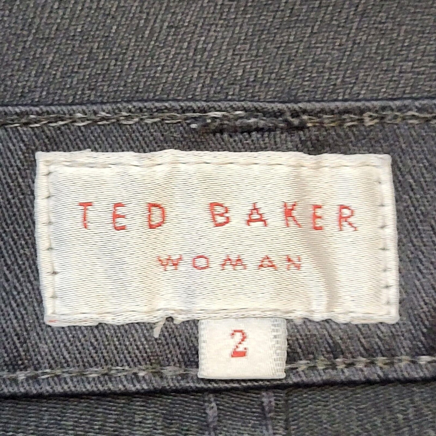 Ted Baker Black Cropped Smart Casual Trousers Women's Size 8 W26 L23