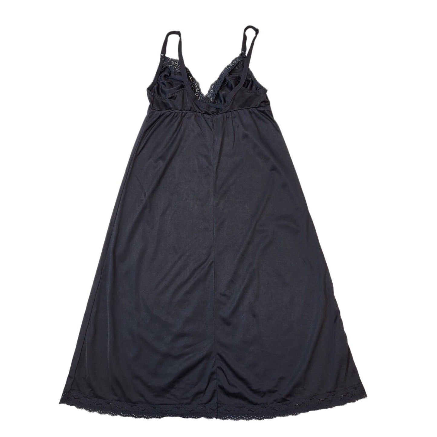 Littlewoods 80's Vintage Night Dress Black Womens UK 12 EU 40