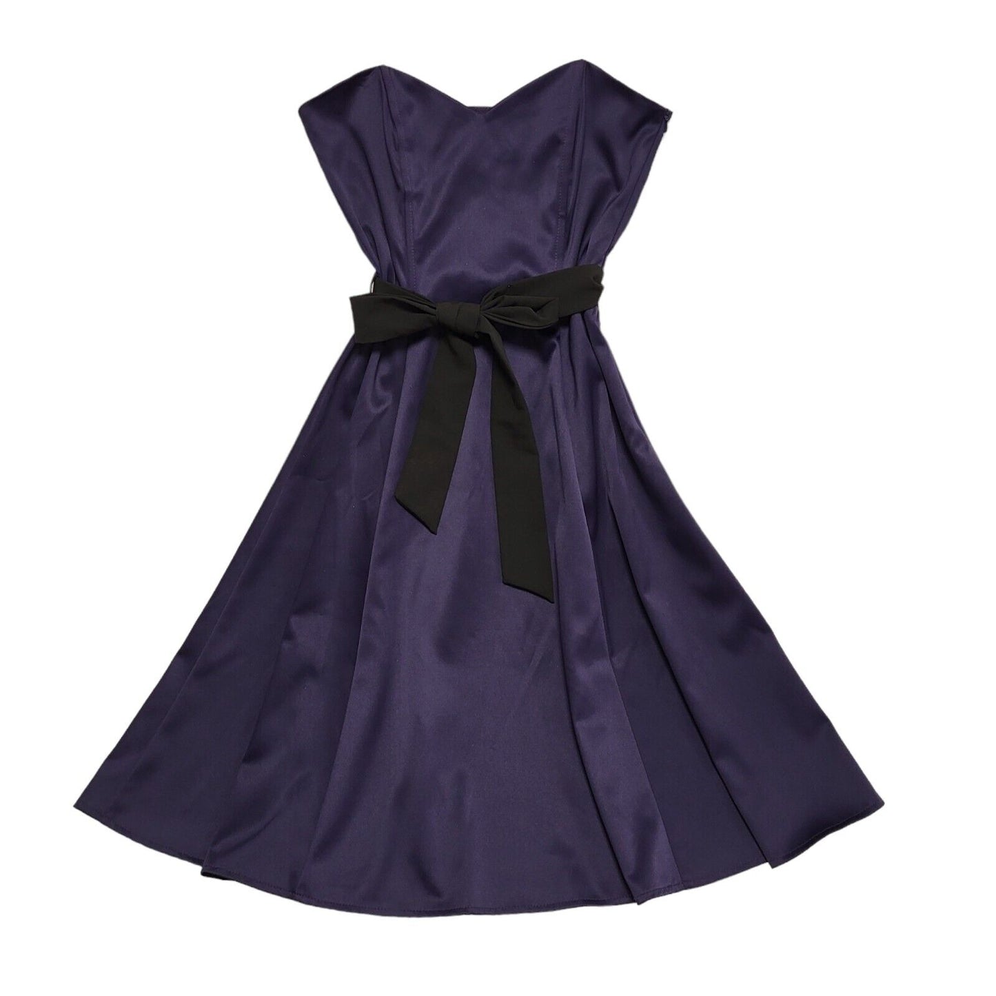 West One Vintage 90s Purple Sweetheart Evening Dress Uk Women's Size 10 W28