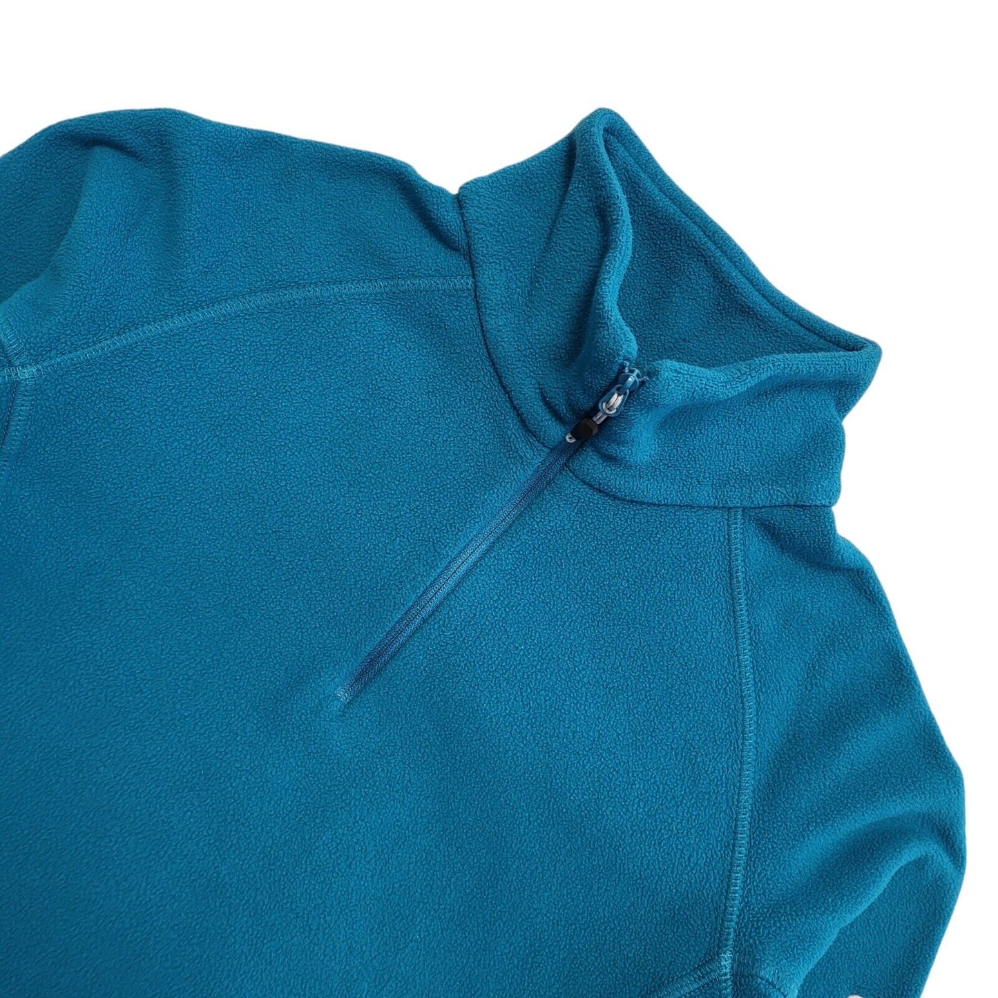 Berghaus Vintage 90's Teal 1/4 Zip Fleece Base Layer Womens UK Size 10