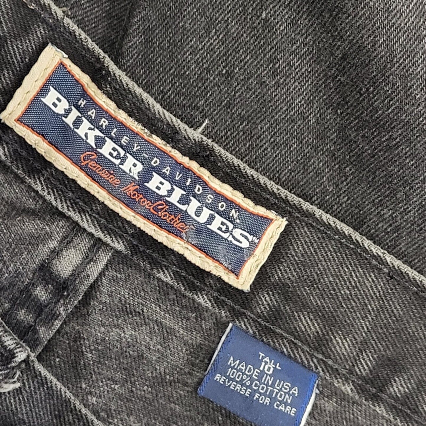 Biker Blues 80s Vintage Black Straight Leg Jeans Women's Size 10 W28 L33