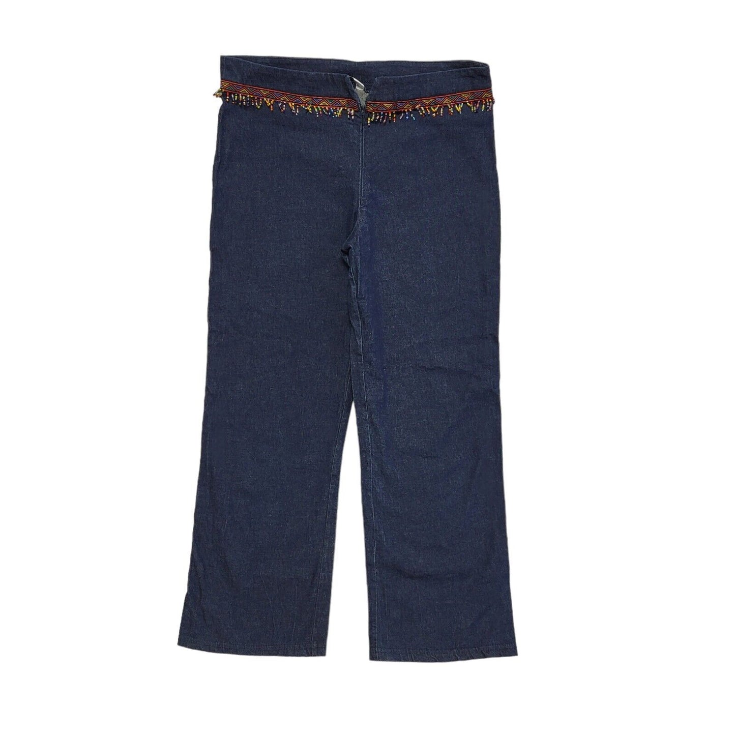 Ozone 90s Vintage Dark Blue Straight Leg Denim Jeans Uk Women's 12 W30 L26