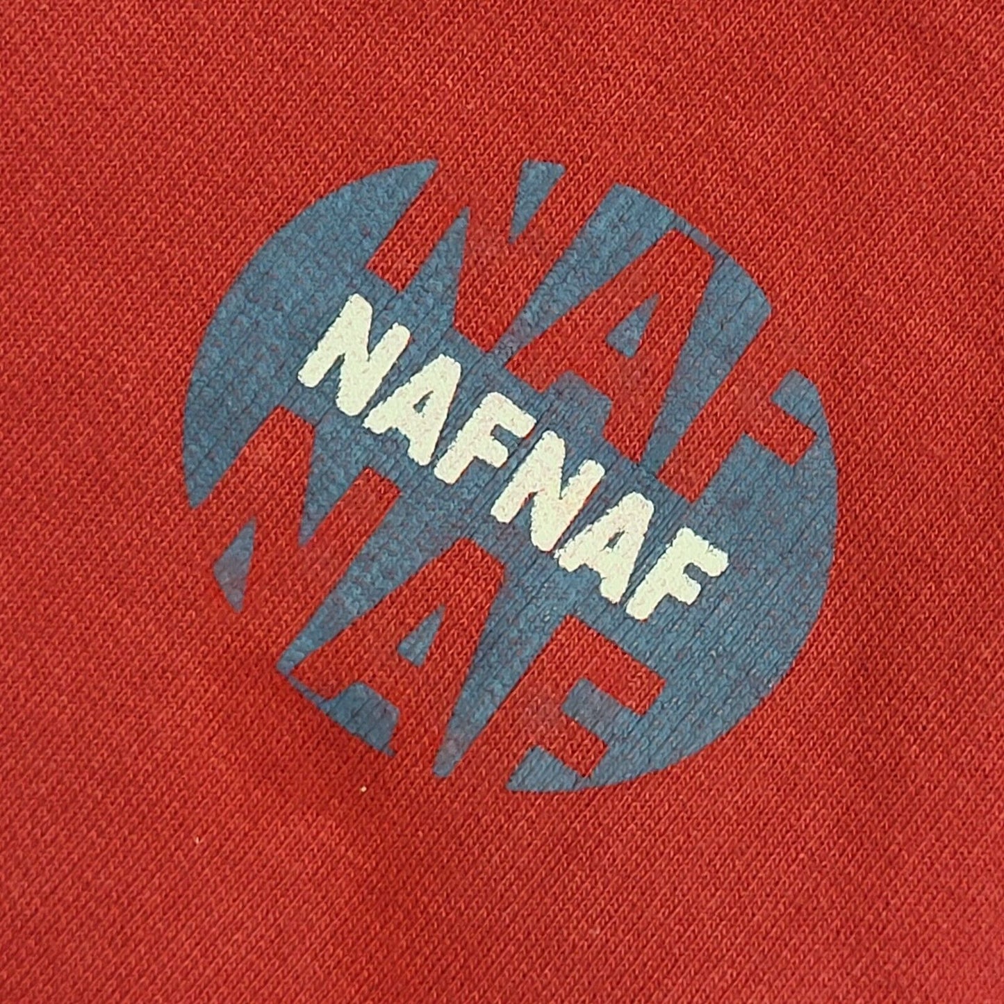Naf Naf Vintage 90's Red Over-sized Sweatshirt Uk Women's Size M