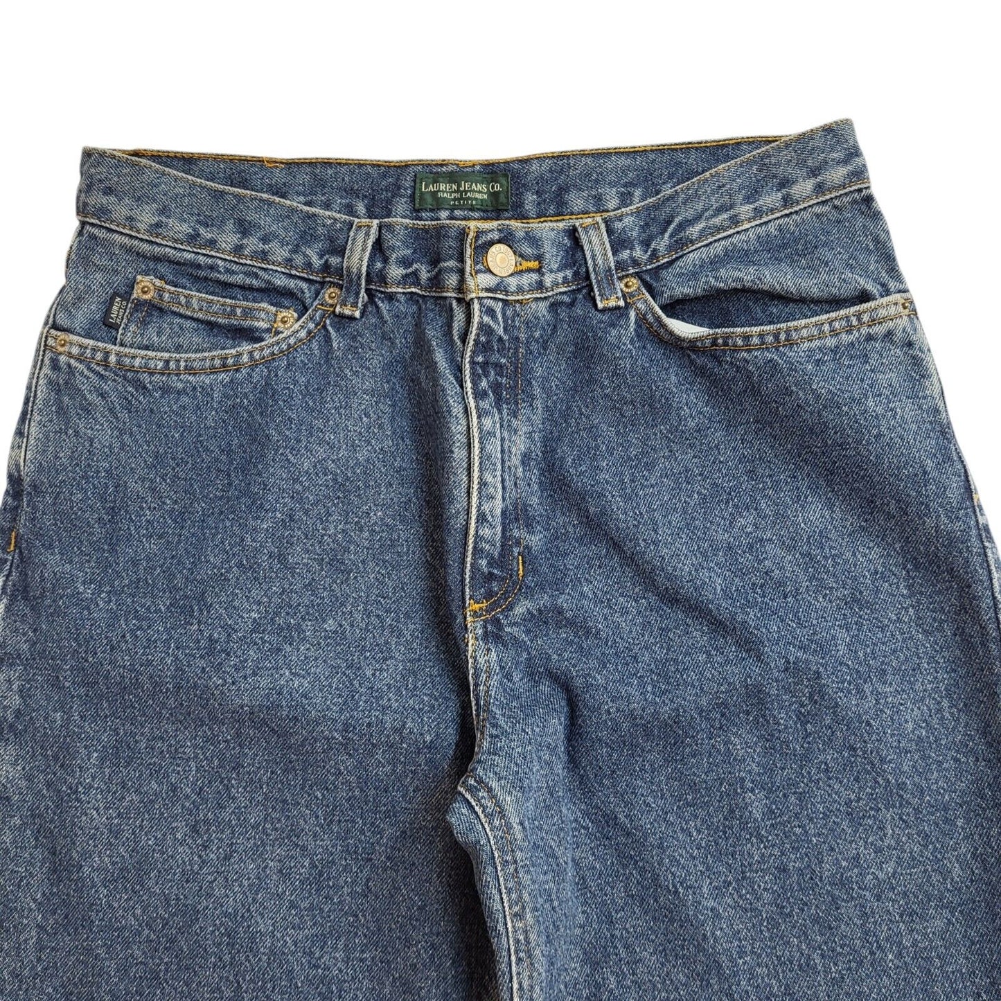 Ralph Lauren 90s Dark Blue Tapered Denim Jeans Uk Women's Size 12 W30 L29
