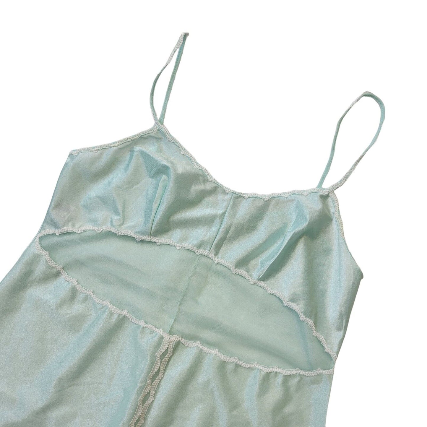 Pippa Dee 60s Vintage Light Pale Green Slip Dress Women's Size Small