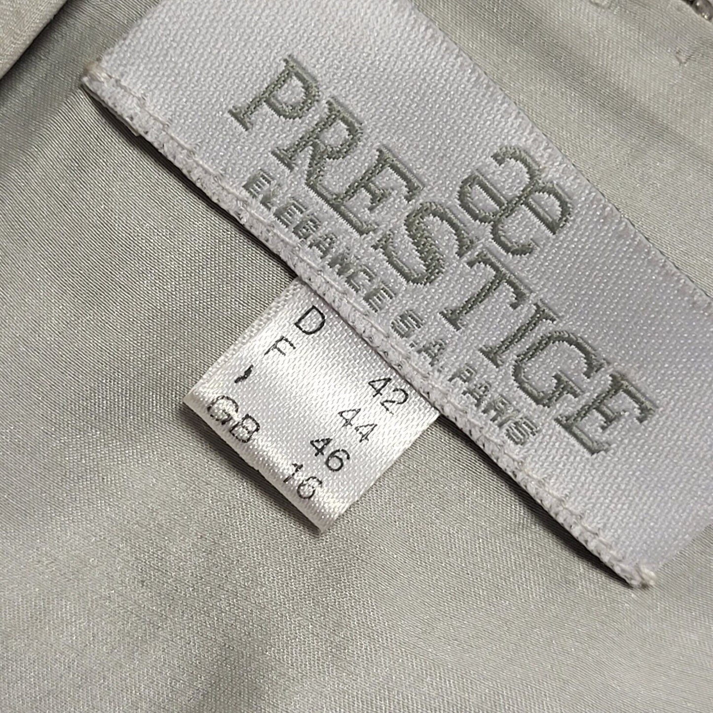 Prestige 90s Vintage Grey Sequin Vest Party Silk Top Women's UK Size 16