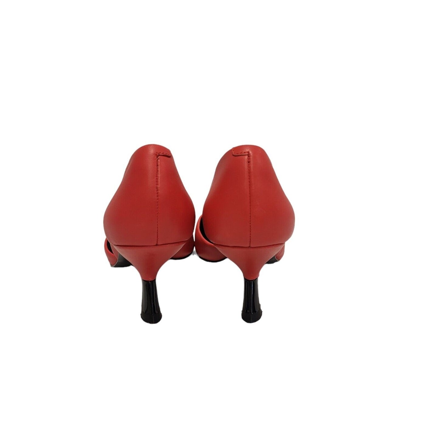 Petra Red Kitten Heel Red Slip On Shoes Uk Women's Size 4