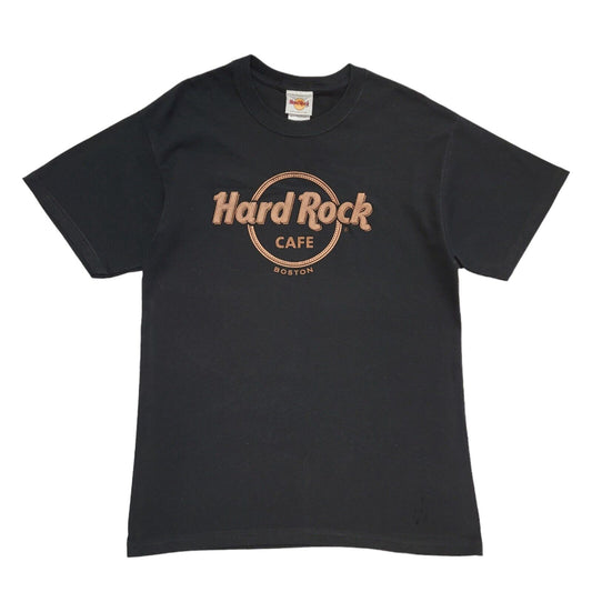 Hard Rock Cafe Boston Black Vintage 90s Short Sleeve T-Shirt Uk Men's M