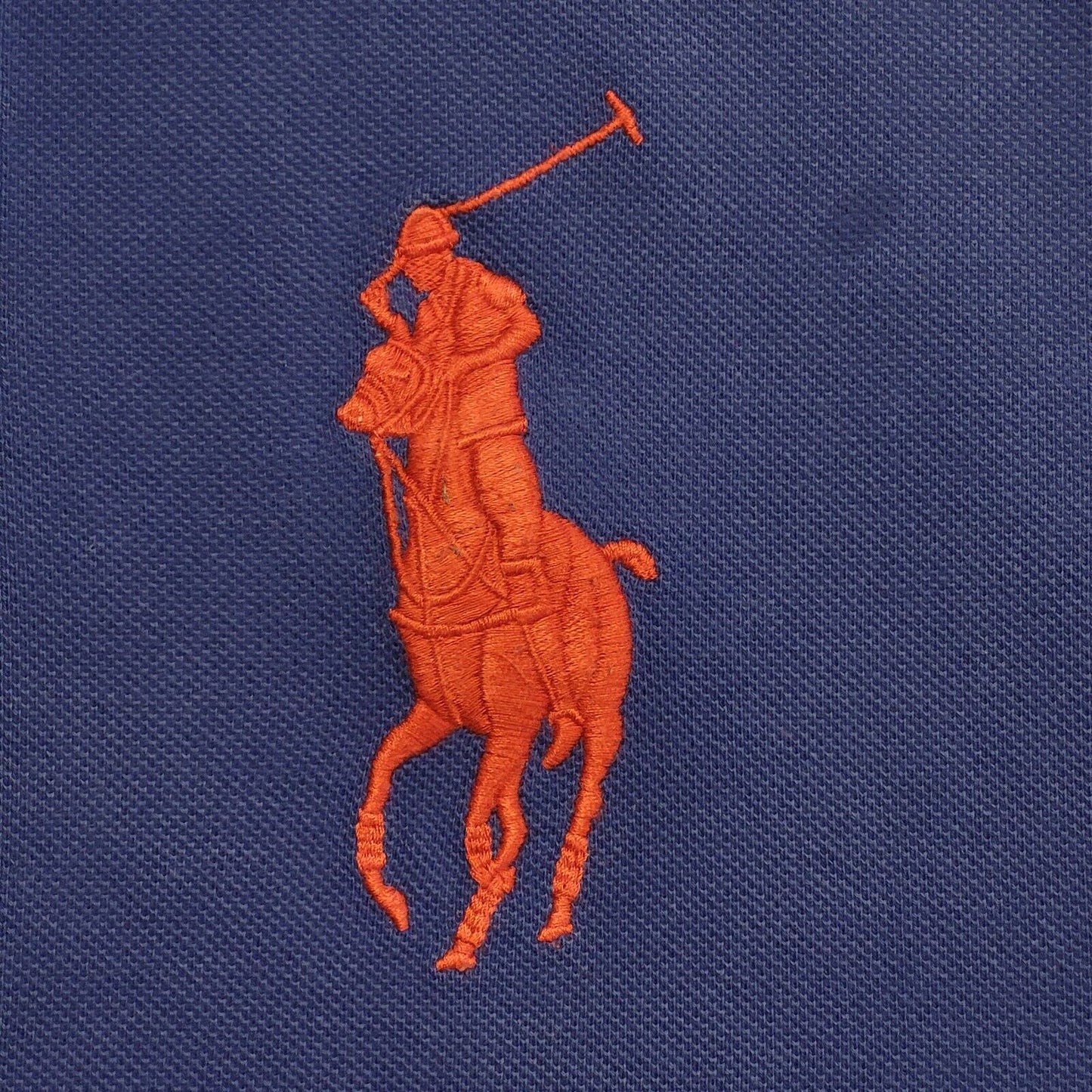 Polo Ralph Lauren 90s Vintage Blue Long Sleeve Polo Top Shirt Men's Size XL