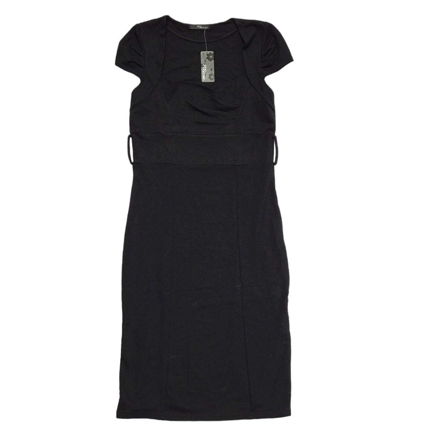 Jane Norman Vintage Y2K Black Knee Length Dress BNWT Womens UK 14
