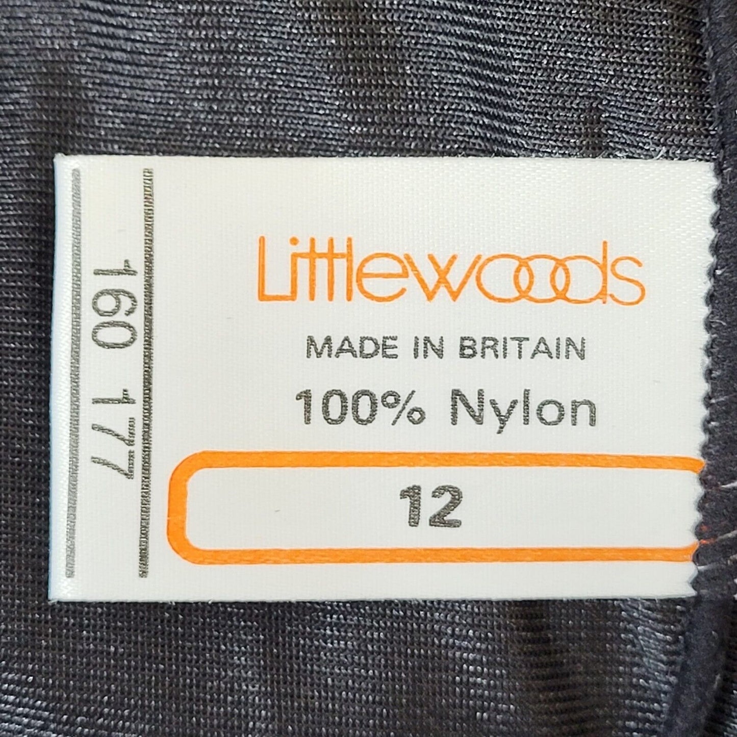 Littlewoods 80's Vintage Night Dress Black Womens UK 12 EU 40